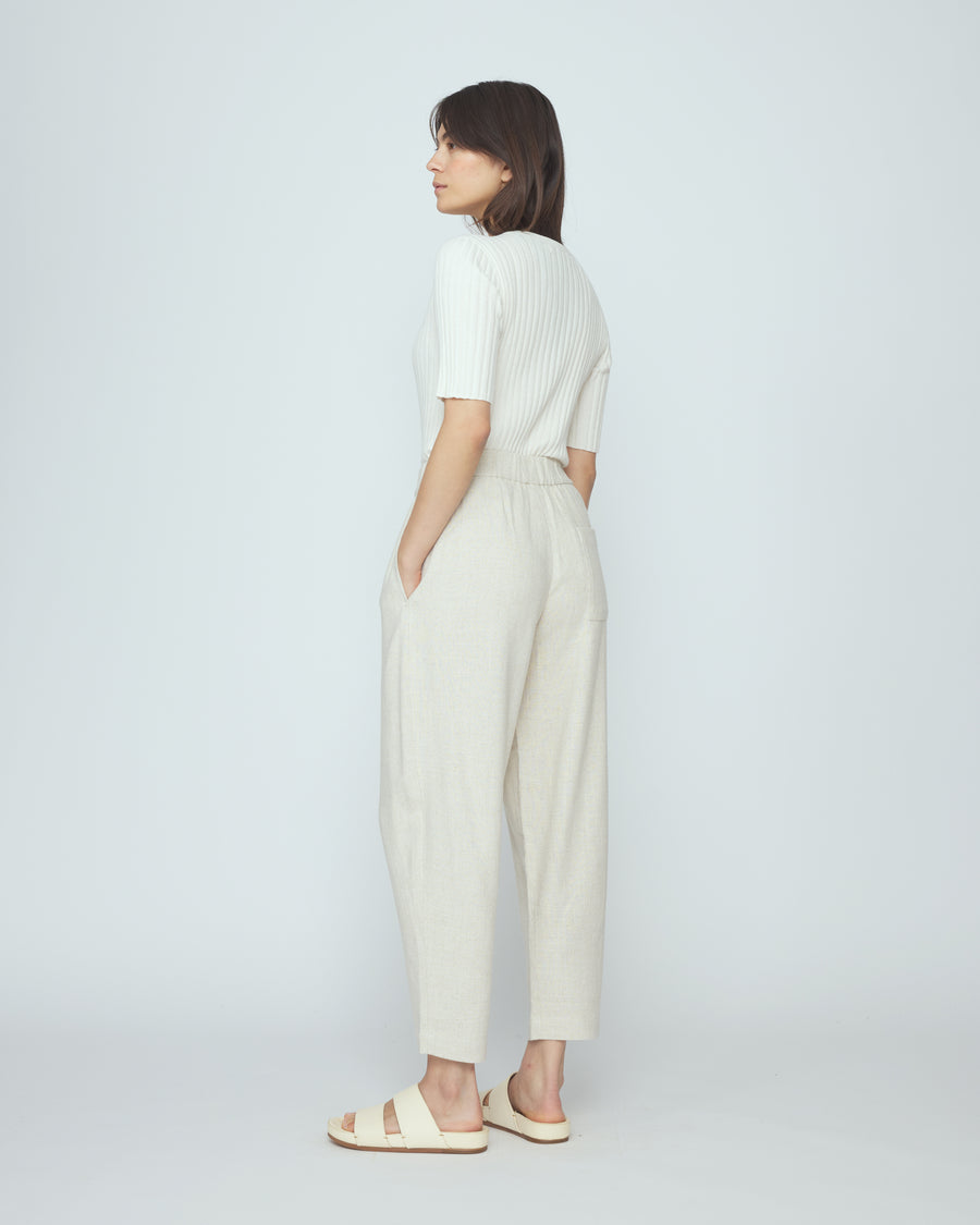 Signature Elastic Pull-Up Trouser - Classic Edition - Oatmeal