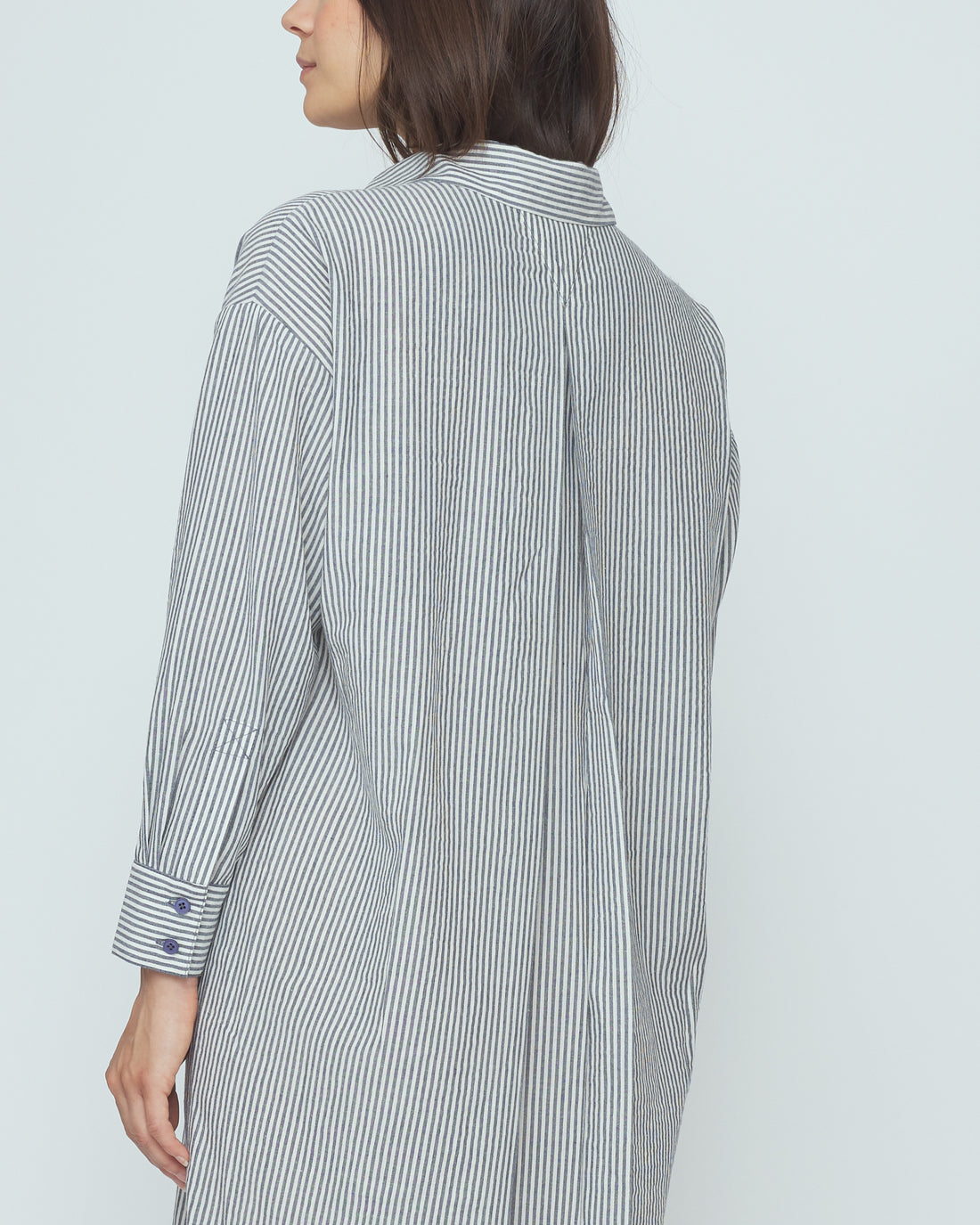 Striped Dolman Maxi - SS26 - Navy stripes