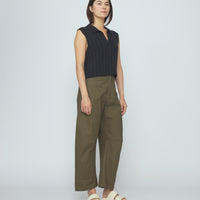 Collared Knit Vest - SS26 - Speckle Black