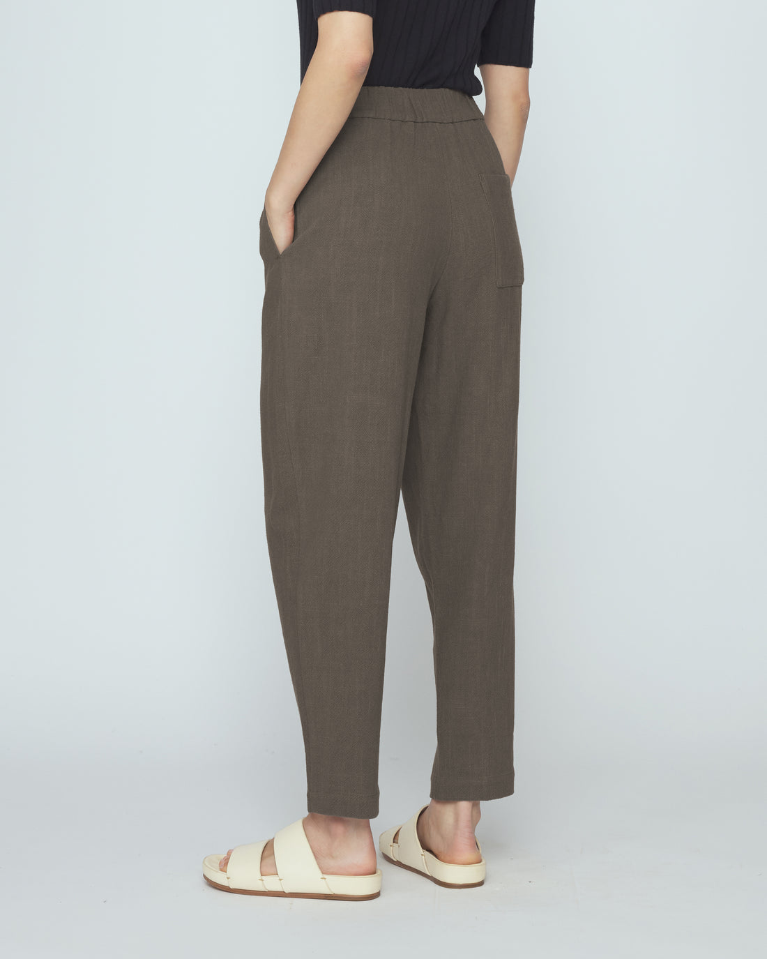 Signature Elastic Pull-Up Trouser - Classic Edition - Olive