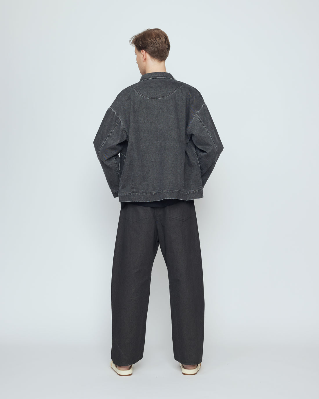 Signature Panel Pockets Jacket - Spring Edition - Washed Black