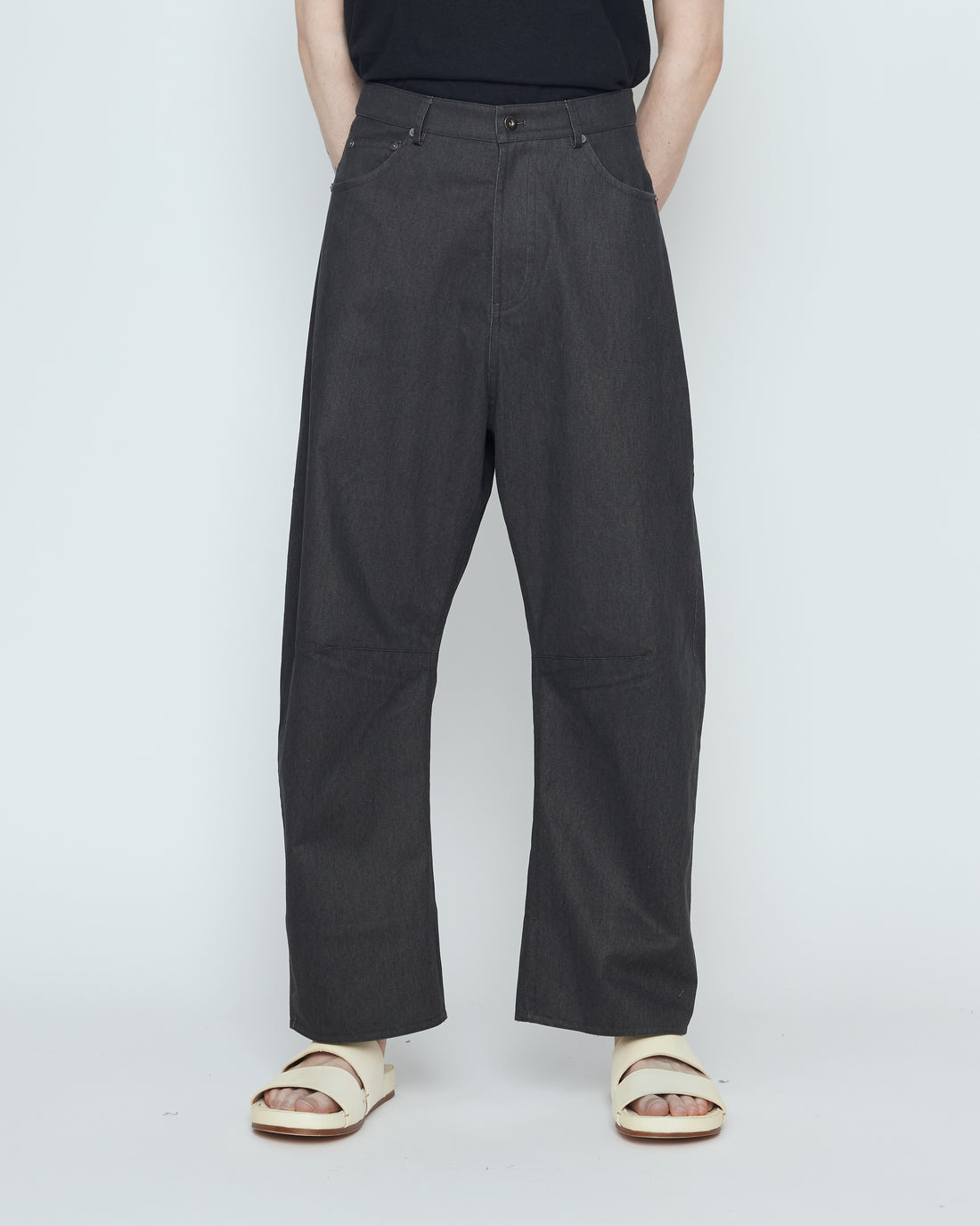 Curve Legged Work Trouser - SS26 - Charcoal Black