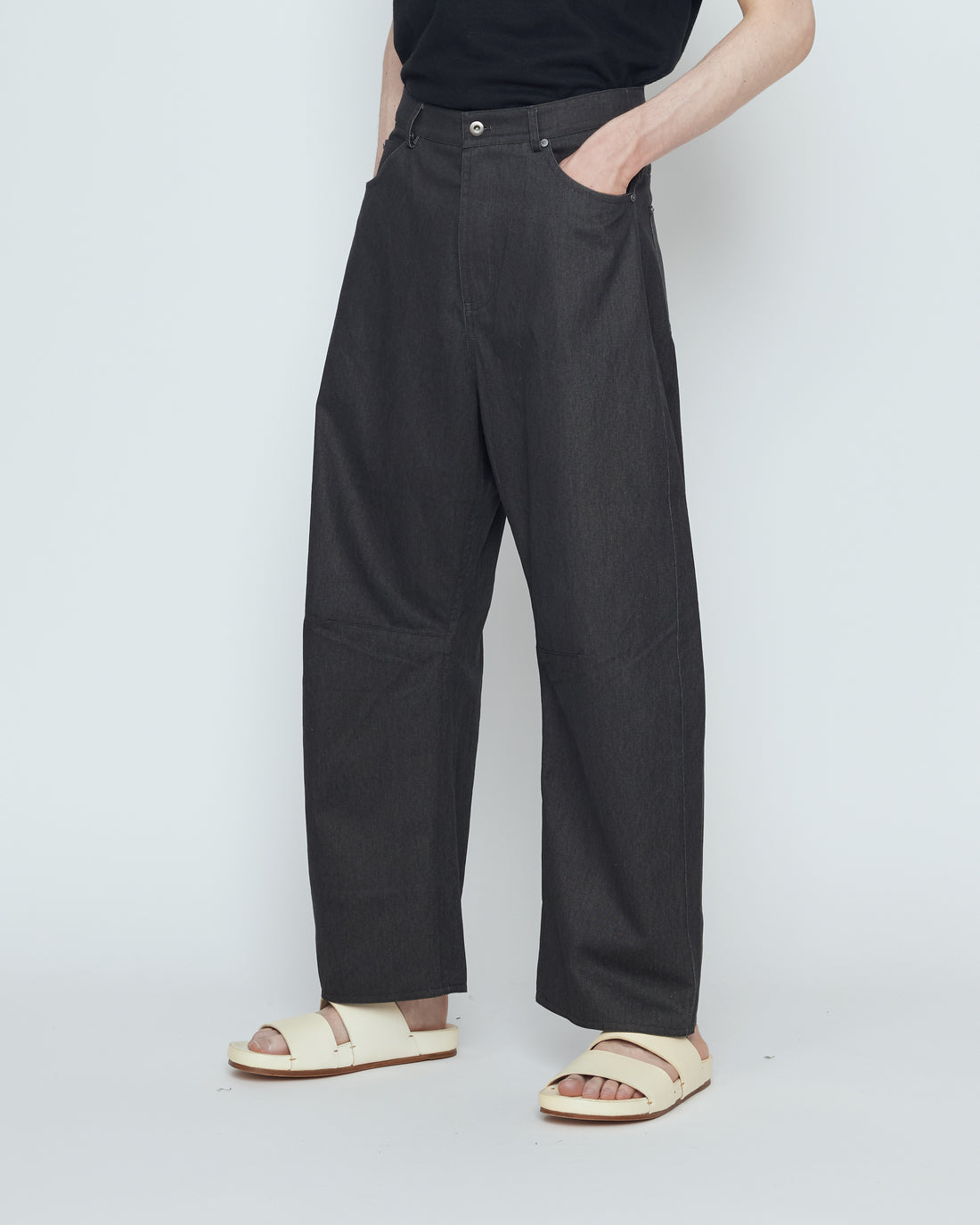 Curve Legged Work Trouser - SS26 - Charcoal Black