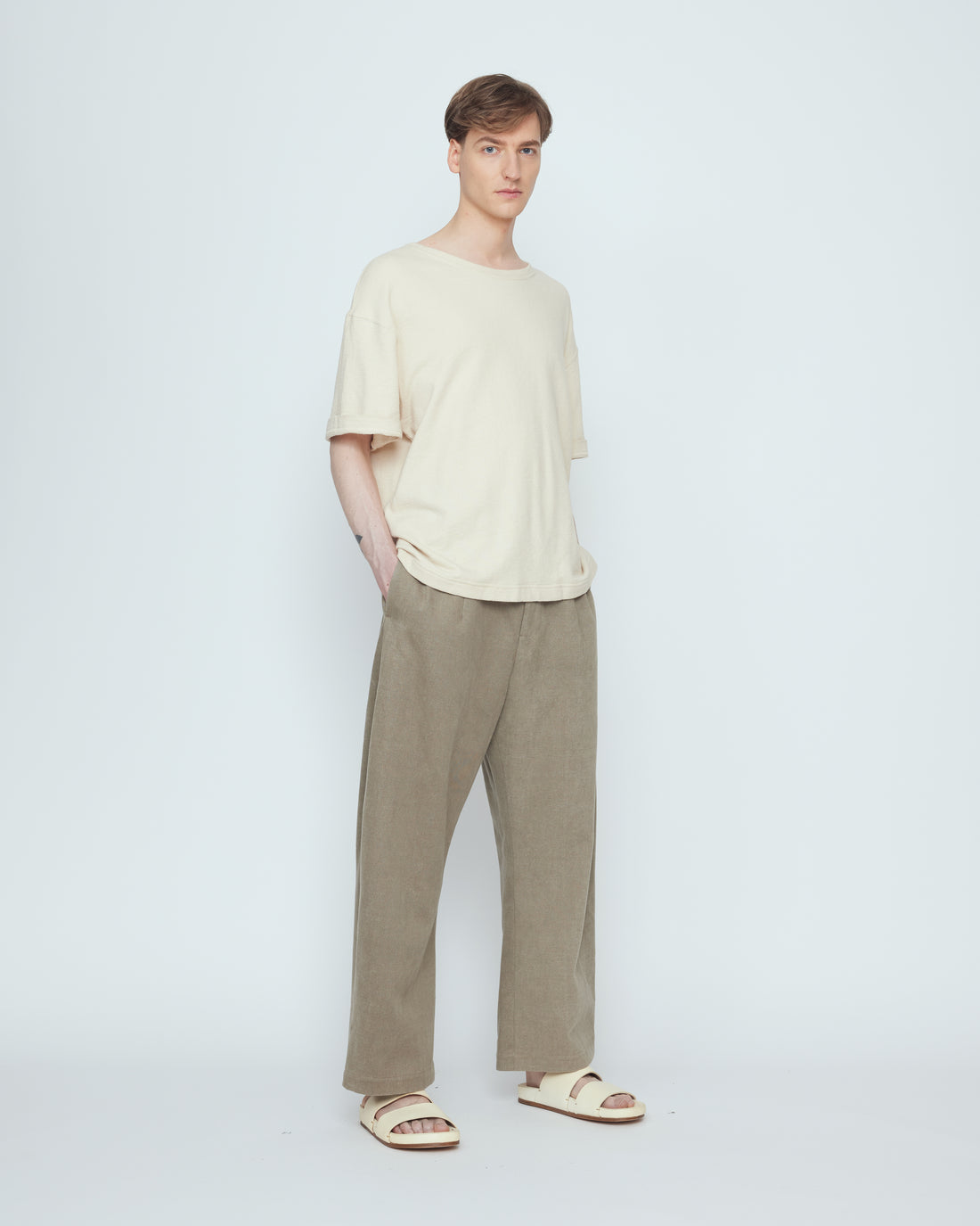 Tailored Curve Legged Trouser - SS26 - Umber
