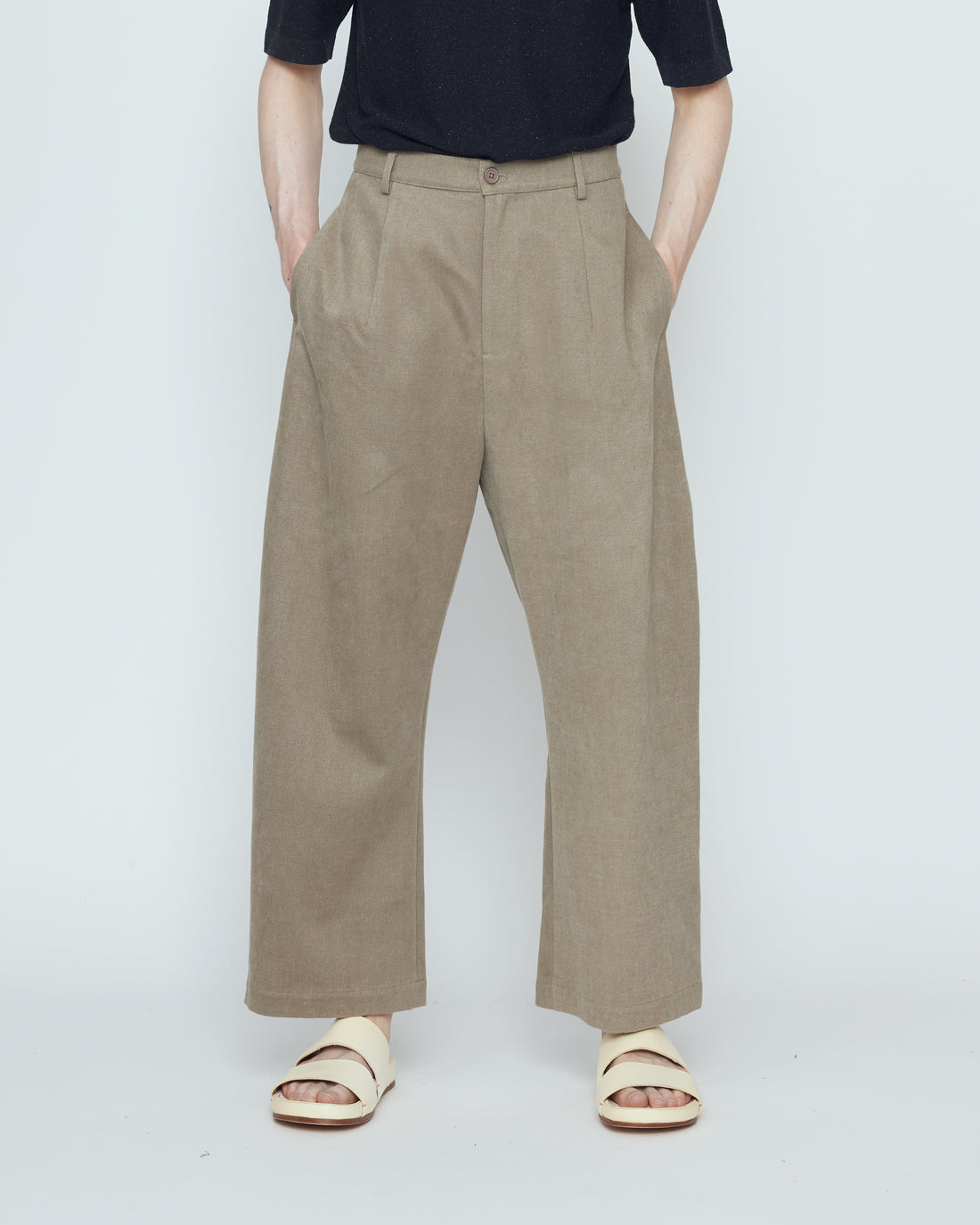 Tailored Curve Legged Trouser - SS26 - Umber