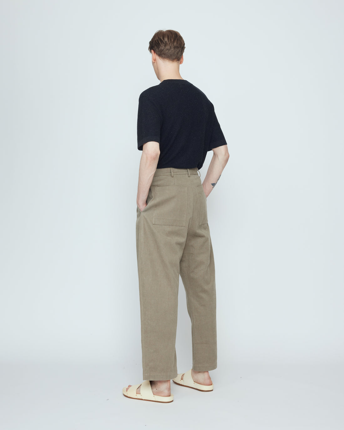 Tailored Curve Legged Trouser - SS26 - Umber