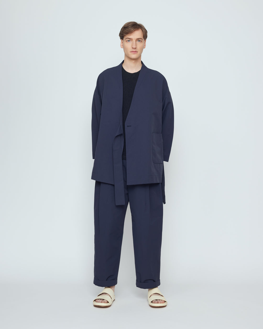 Spring Wrap Coat - SS26 - Navy