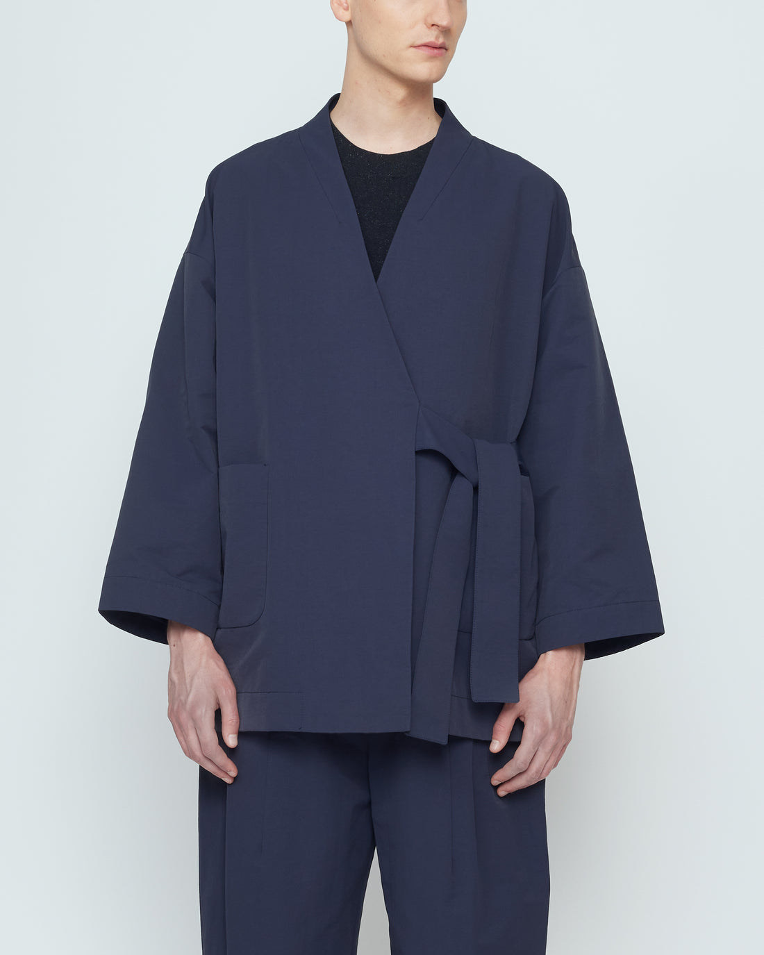 Spring Wrap Coat - SS26 - Navy