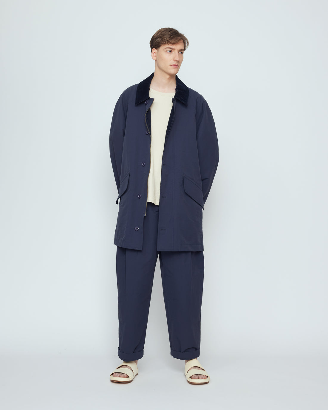 Mid-Length Duster - SS26 - Navy