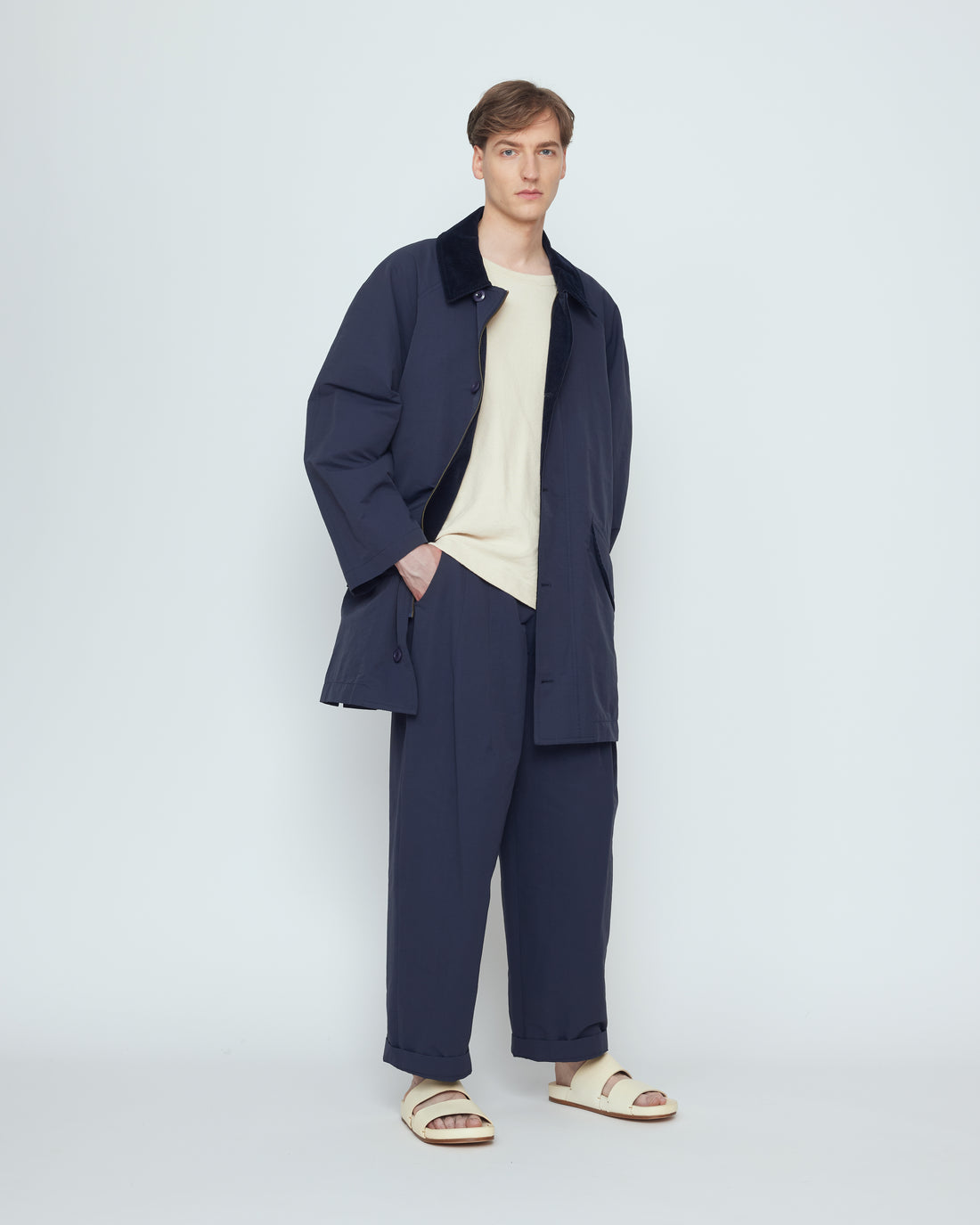 Mid-Length Duster - SS26 - Navy