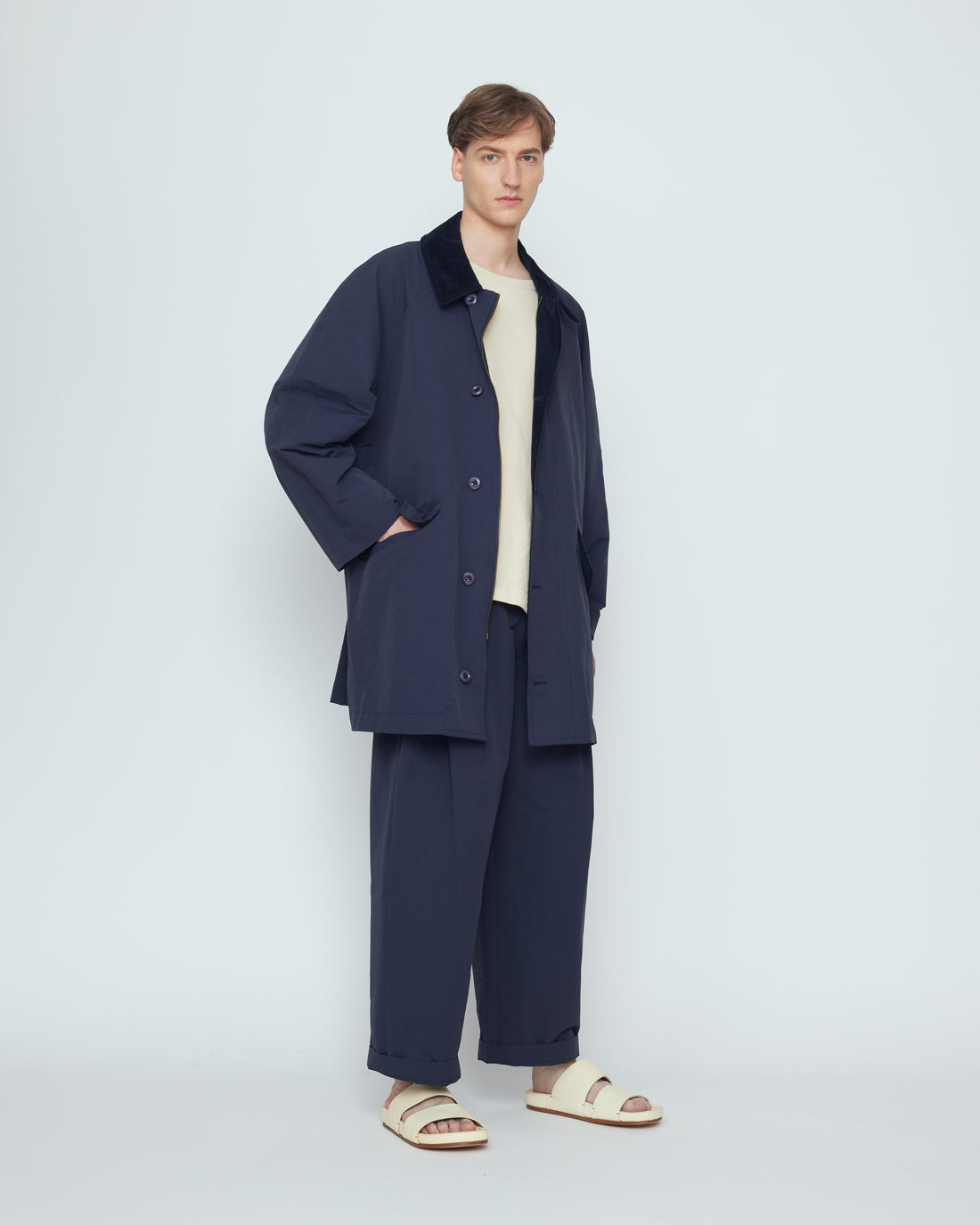 Mid-Length Duster - SS26 - Navy