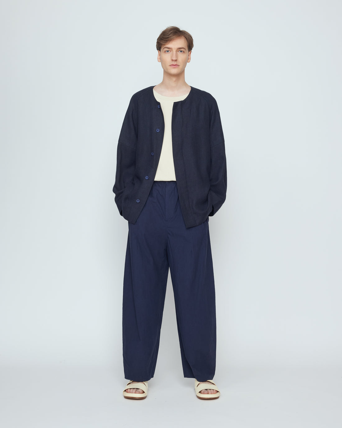 Lantern Shirt Jacket - SS26 - Navy Black