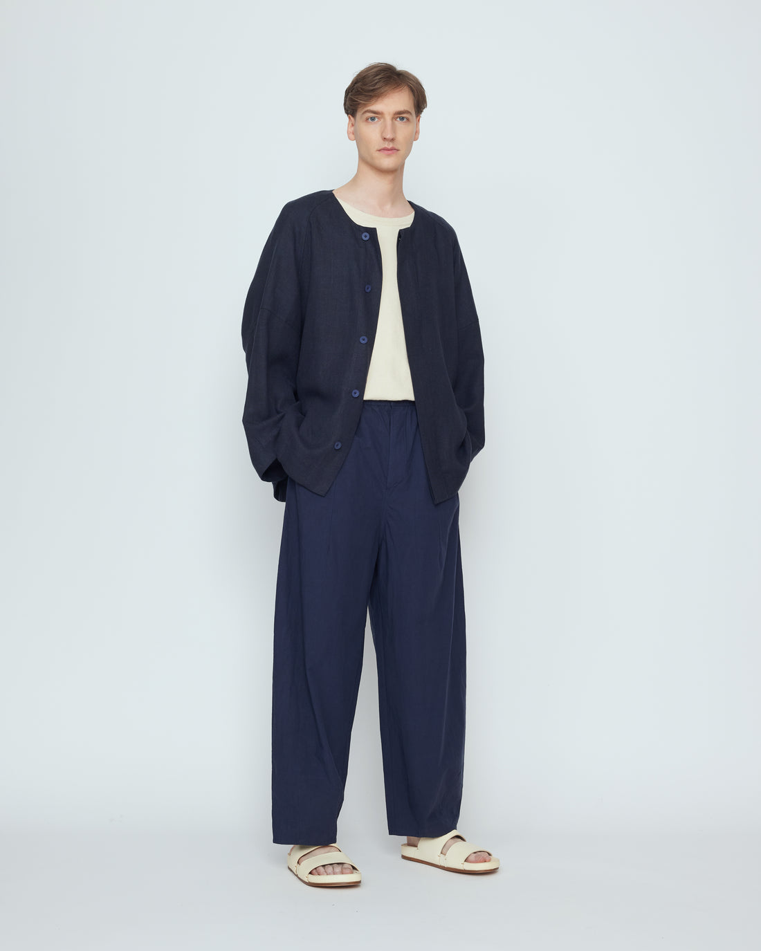 Lantern Shirt Jacket - SS26 - Navy Black