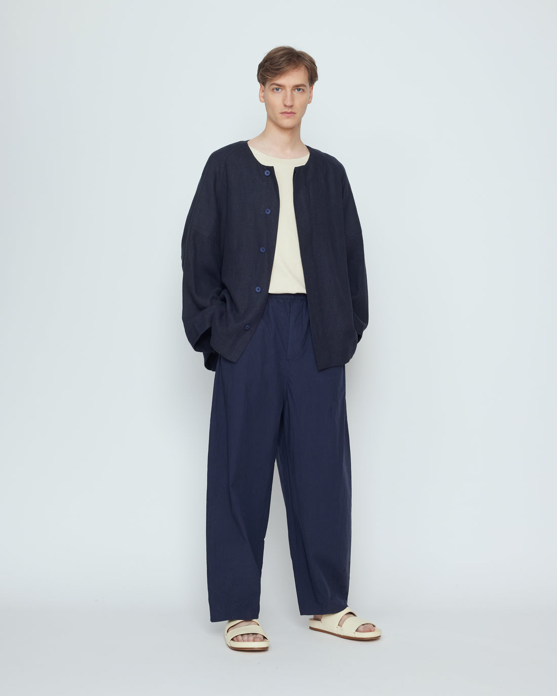 Lantern Shirt Jacket - SS26 - Navy Black