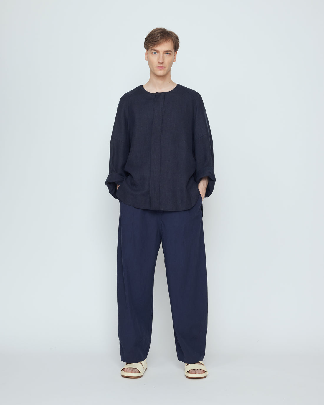 Lantern Shirt Jacket - SS26 - Navy Black