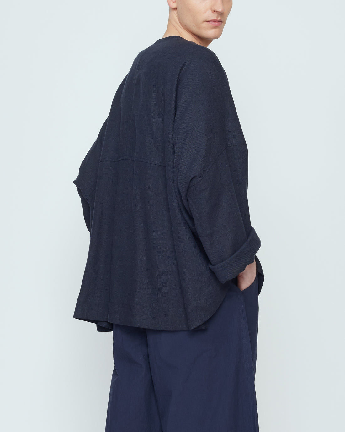 Lantern Shirt Jacket - SS26 - Navy Black