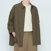 Papery 3/4 Button Up - SS26 - Olive