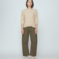 Mid Poet Mockneck Sweater - SS26 - Chickpea