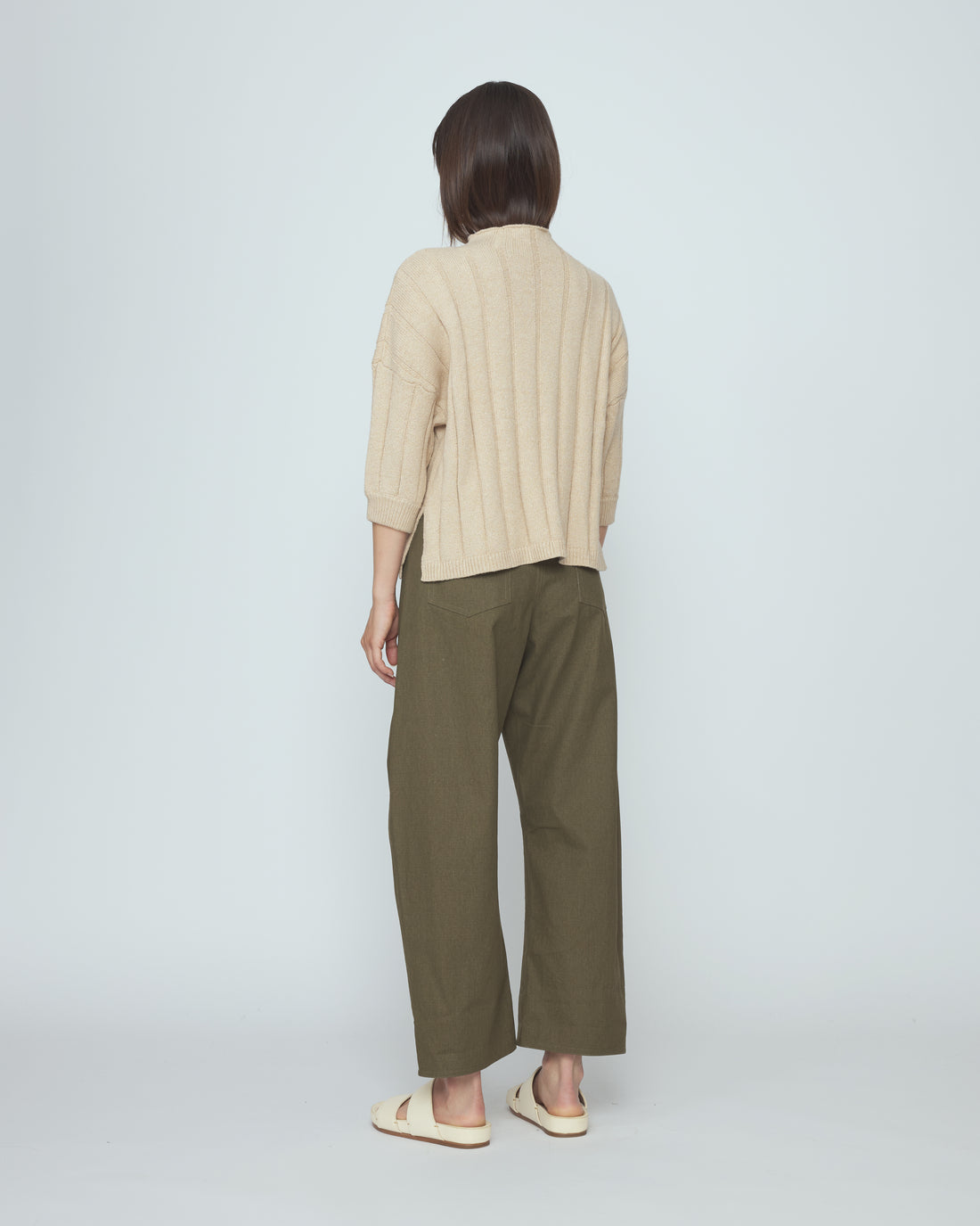 Mid Poet Mockneck Sweater - SS26 - Chickpea