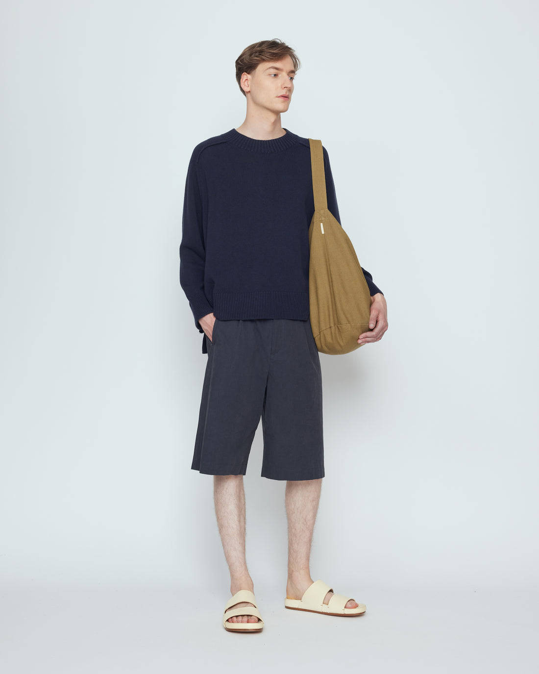 Roll Seam Pull Over - SS26 - Navy