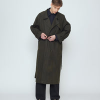 Long Rain Trench - Waxed Edition - SS26 - Deep Olive