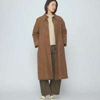 Spring Trench Overcoat - Waxed Edition - SS26 - Pecan Brown