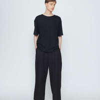 Signature Pleated Trouser - Canvas Edition - Black