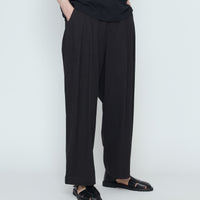 Signature Pleated Trouser - Canvas Edition - Black