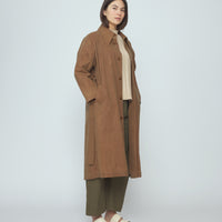 Spring Trench Overcoat - Waxed Edition - SS26 - Pecan Brown