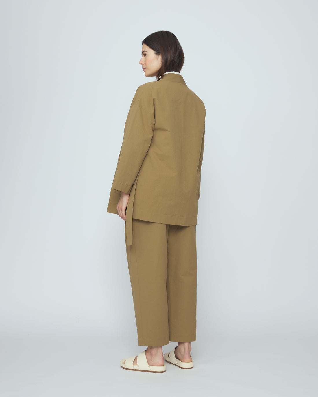 Spring Wrap Coat - SS26 - Tan Brown