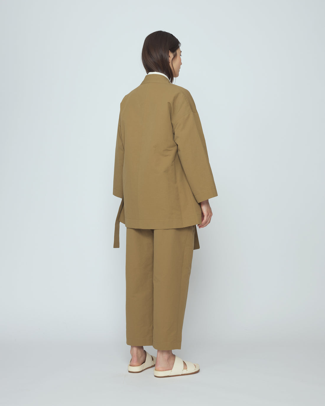 Spring Wrap Coat - SS26 - Tan Brown