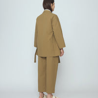 Spring Wrap Coat - SS26 - Tan Brown