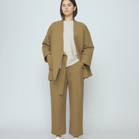 Spring Wrap Coat - SS26 - Tan Brown