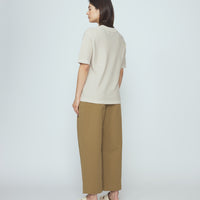 Fine Knit Tee - SS26 - Speckle Beige