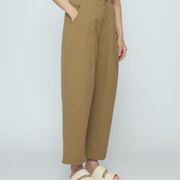 Spring Pleated Trouser - SS26 - Tan Brown
