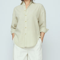 Striped Dolman Shirt - SS26 - Mustard Stripes