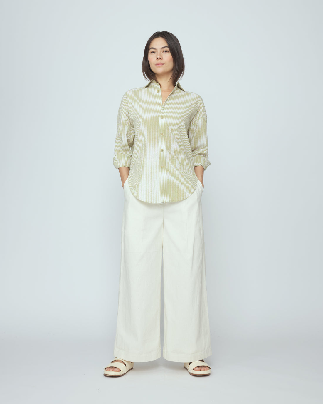 Striped Dolman Shirt - SS26 - Mustard Stripes