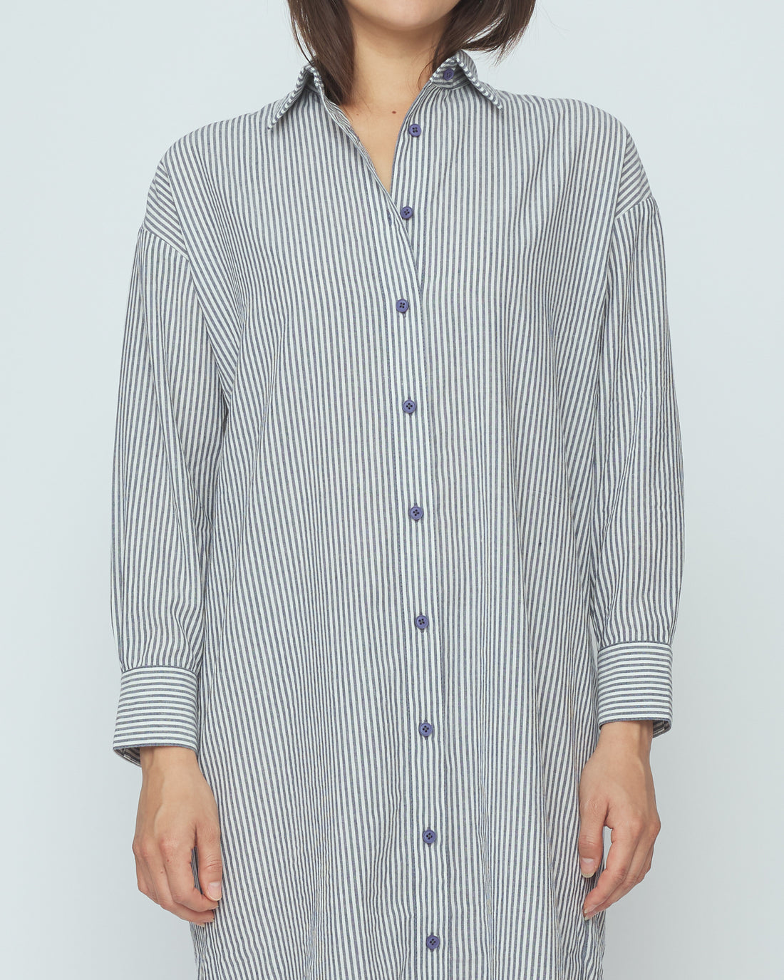 Striped Dolman Maxi - SS26 - Navy stripes