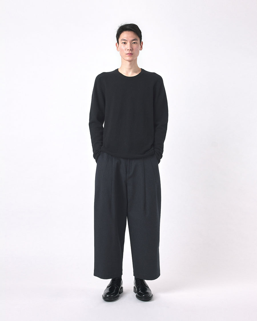 Signature Pleated Trouser - Fall Edition - Navy Black
