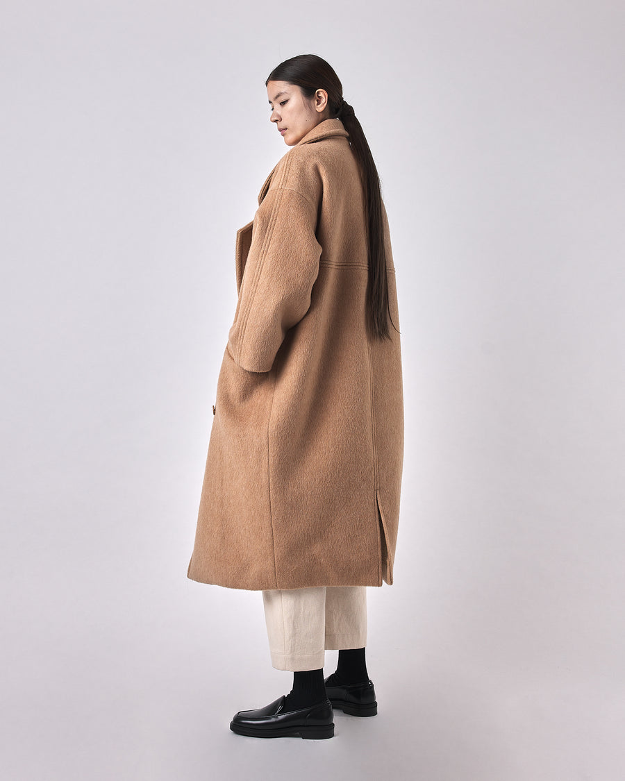 Oversized Wool Coat - FW23 - Light camel