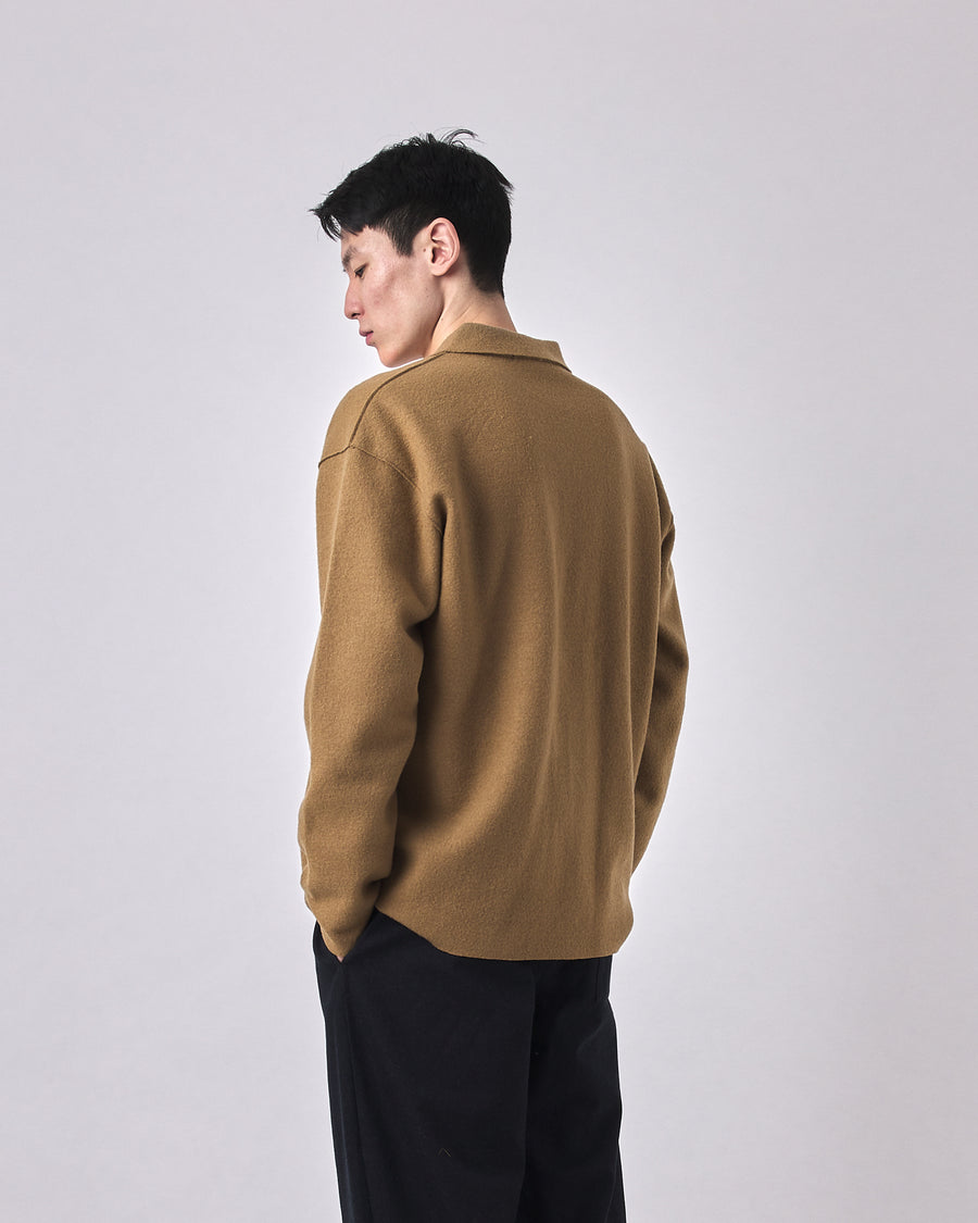 Boiled Wool Shirt - FW23 - Kelp