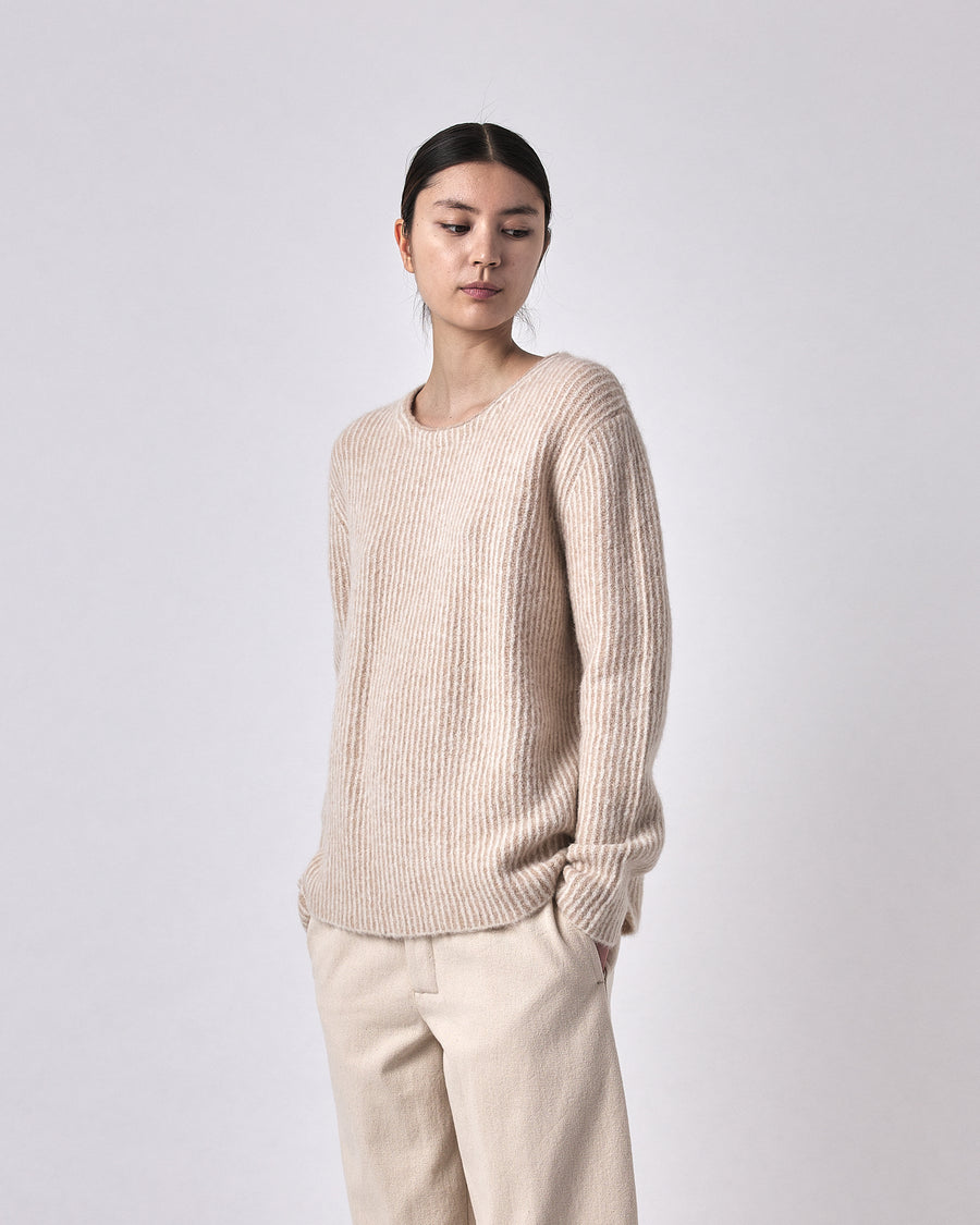 Alpaca Striped Fisherman - FW23 - Light Stripes