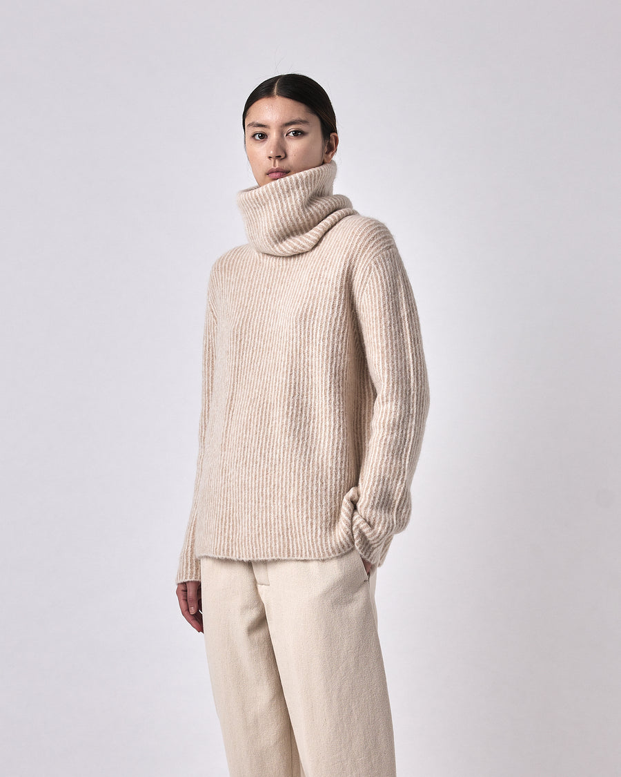 Alpaca Striped Ring Scarf - FW23 - Color Options