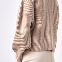 Merino Striped Poet Sweater - FW23 - Beige