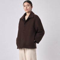 Short Wool Coat - FW23 - Deep Walnut
