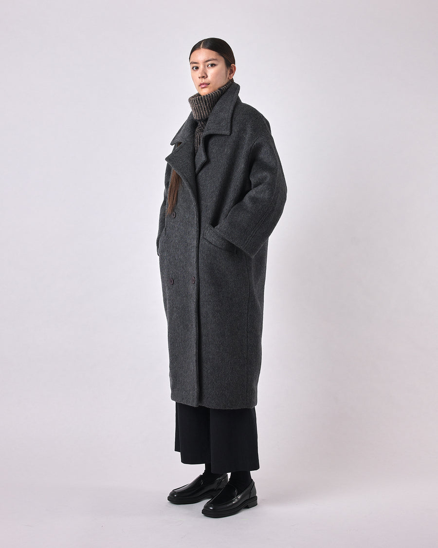Oversized Wool Coat - FW23 - Heather Gray
