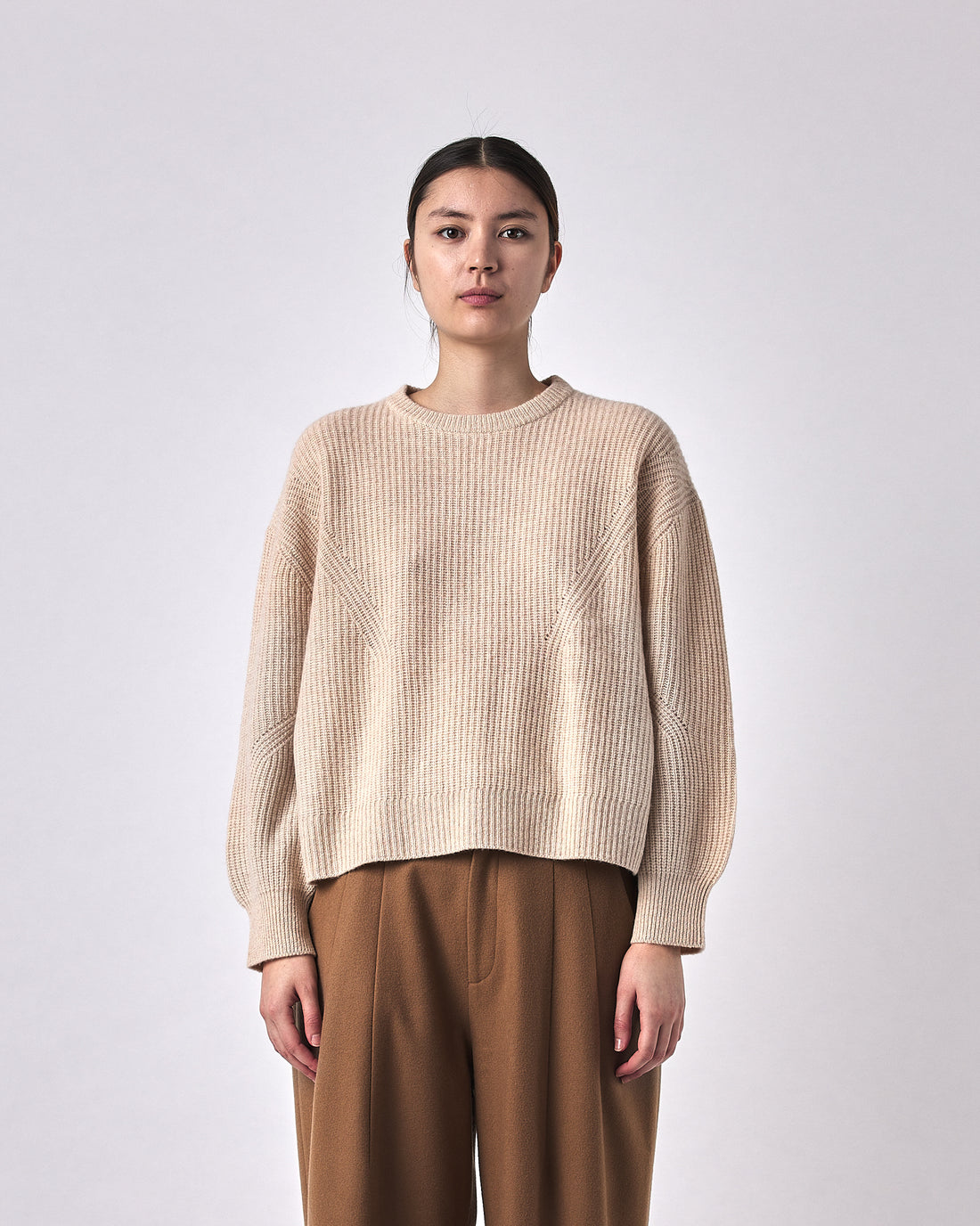 Signature Yak Poet Sweater - Cream