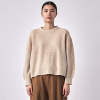 Signature Yak Poet Sweater - Cream