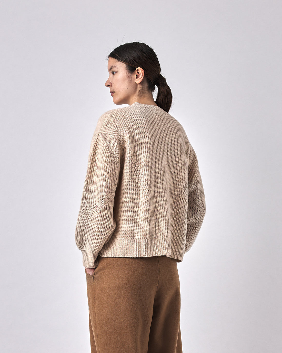 Signature Yak Poet Sweater - Cream