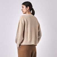 Signature Yak Poet Sweater - Cream